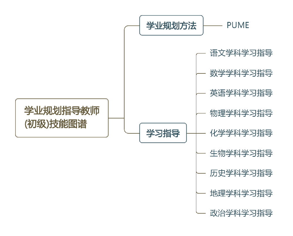 学业规划指导教师(初级)技能图谱